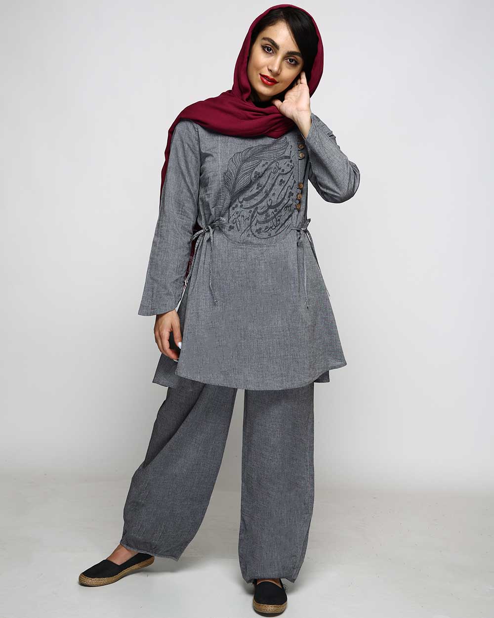 تونیک شلوار پر