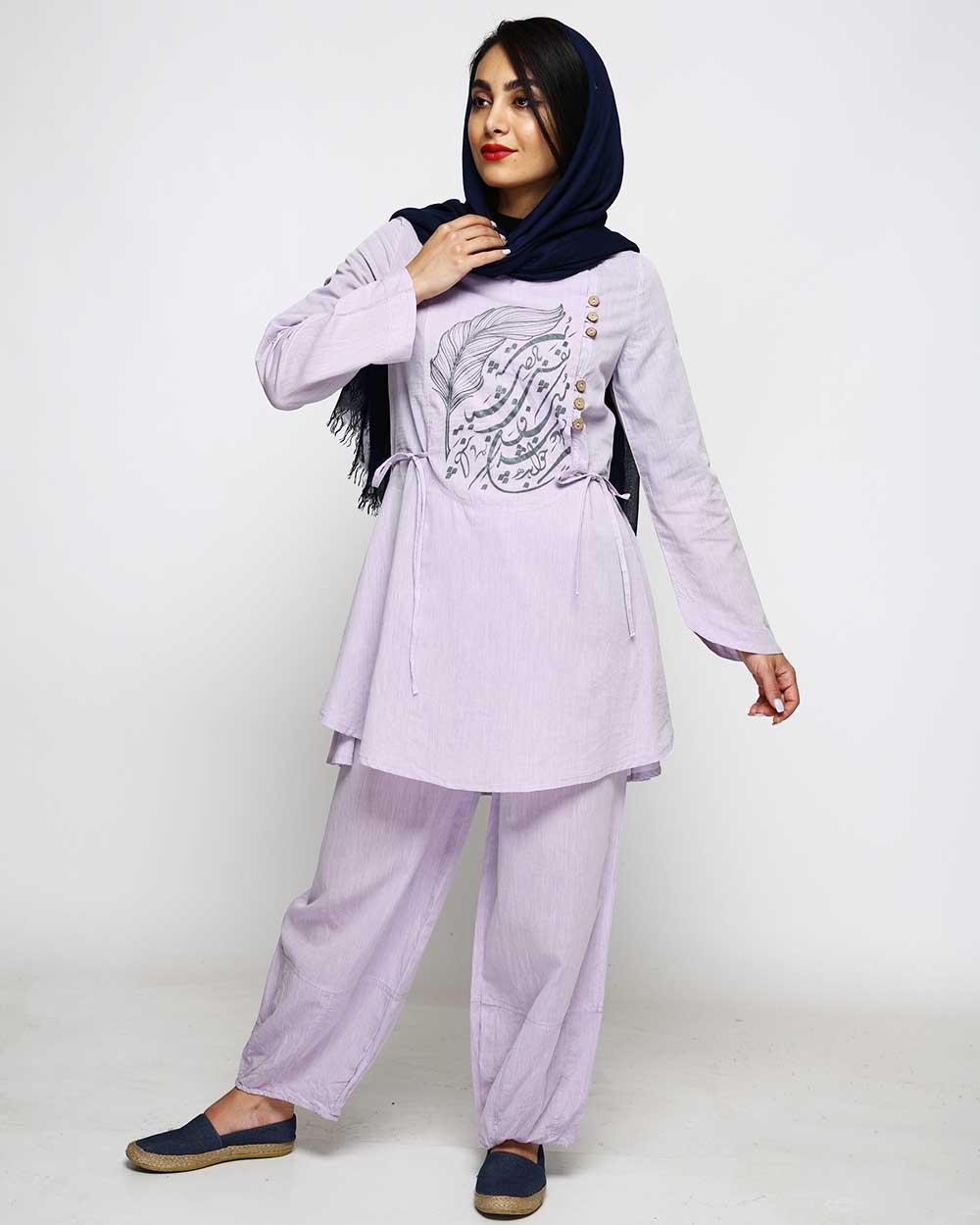 تونیک شلوار پر