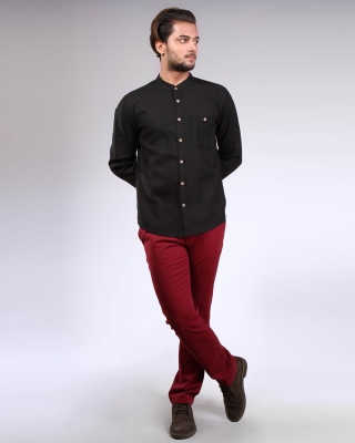 پیراهن فرنگی لینن