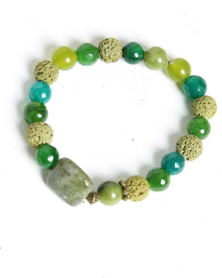 دستبند سنگ لاوا نیکدل