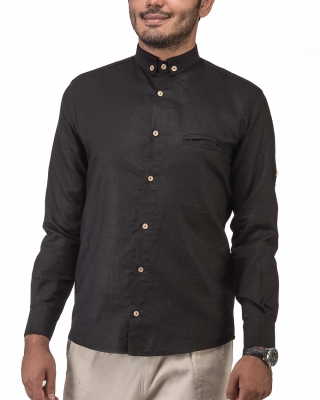 پیراهن یقه دگمه دار