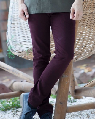 شلوار راسته کتان جودون ساده