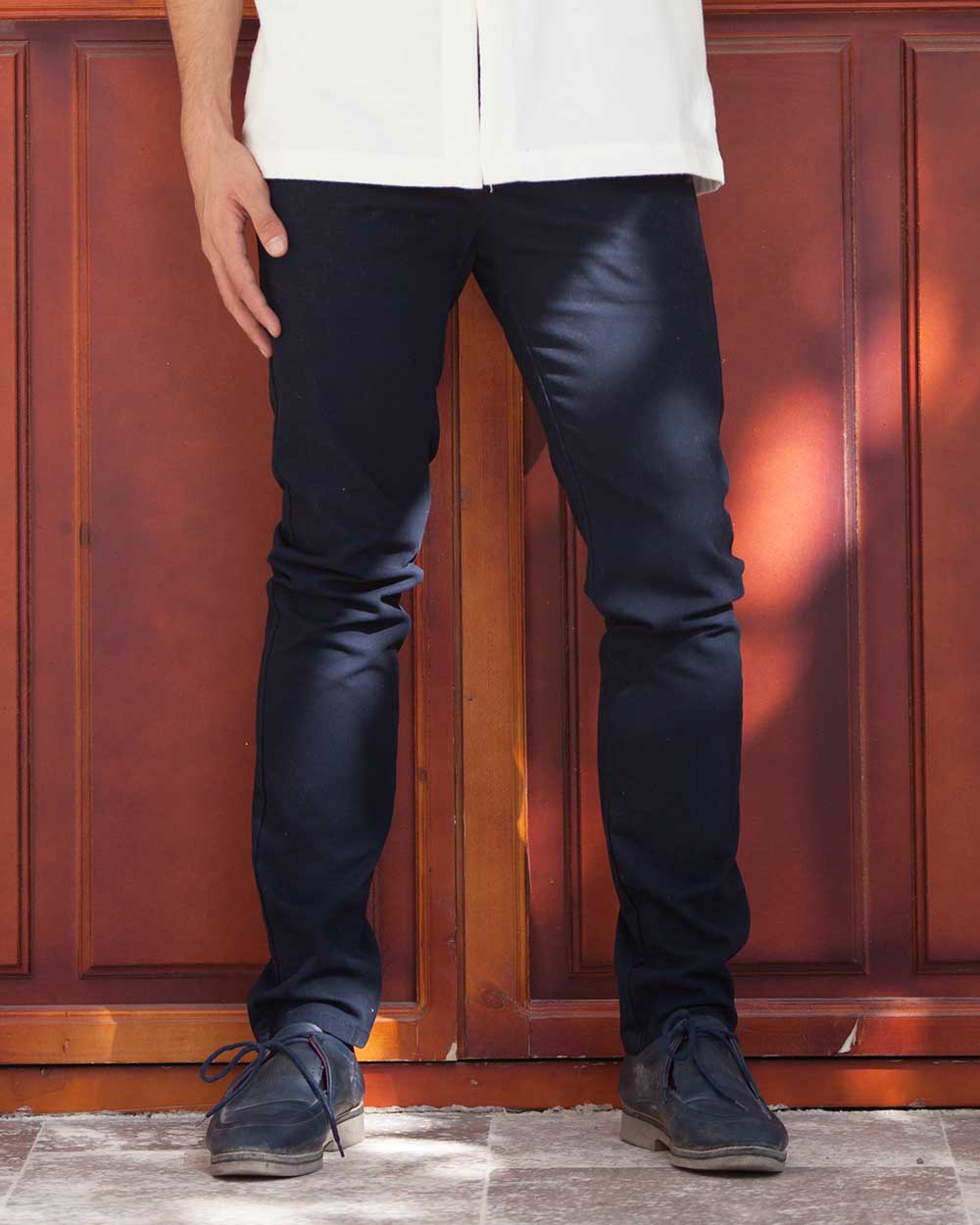 شلوار راسته کتان جودون ساده