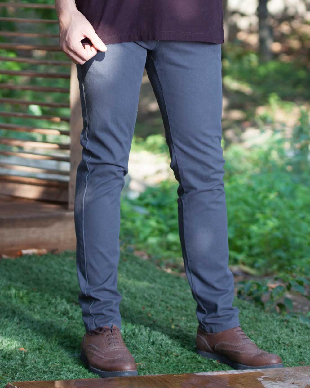 شلوار راسته کتان جودون ساده