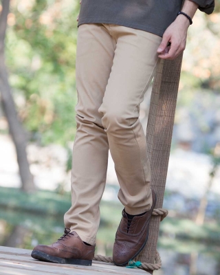 شلوار راسته کتان جودون ساده