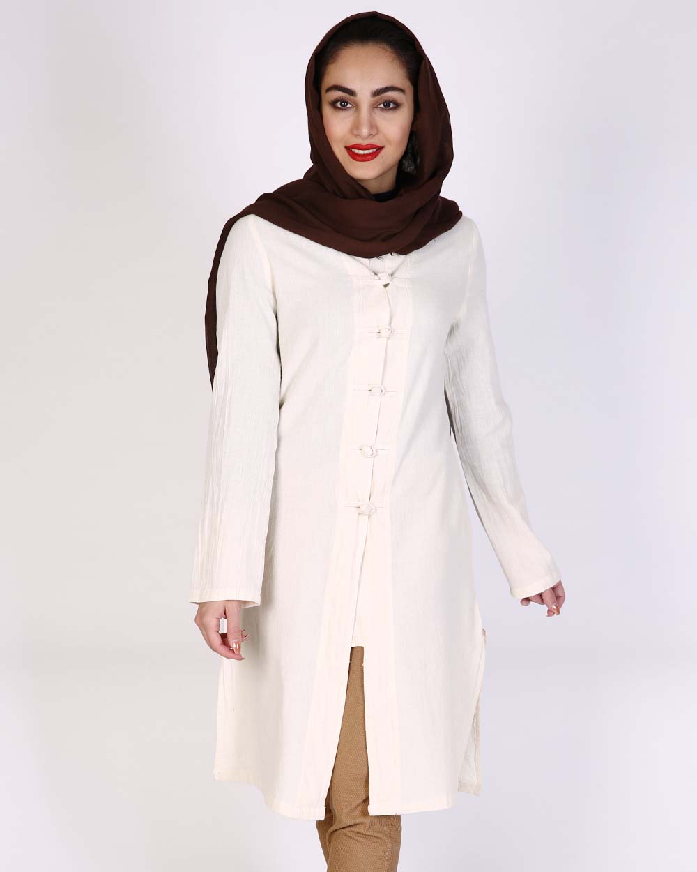 مانتو جلو باز دکمه تایچی