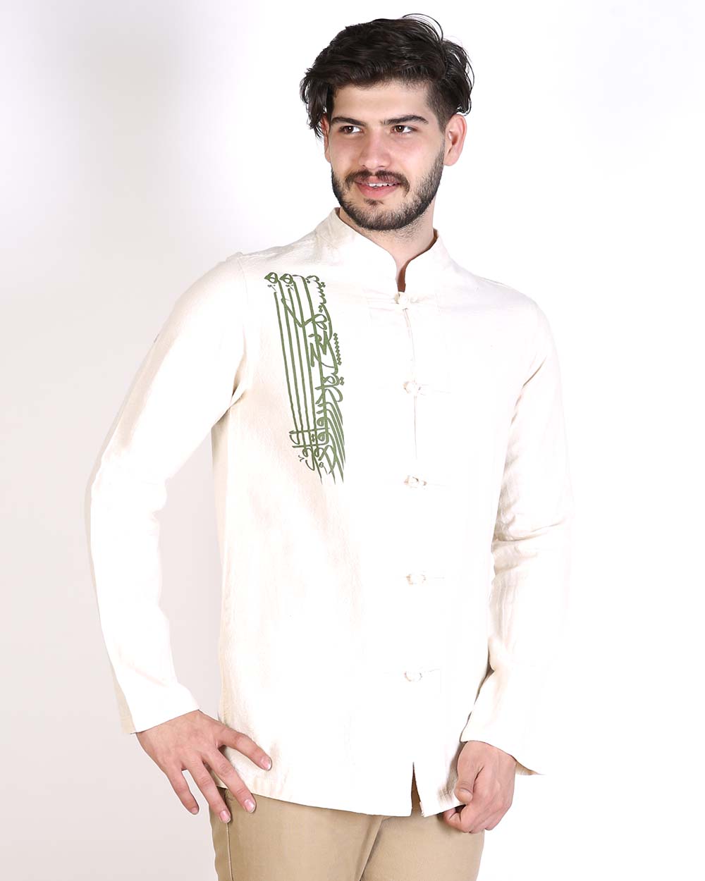 پیراهن جلو باز دکمه تایچی