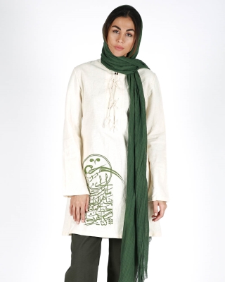 مانتو یقه بندی(چاپدار)