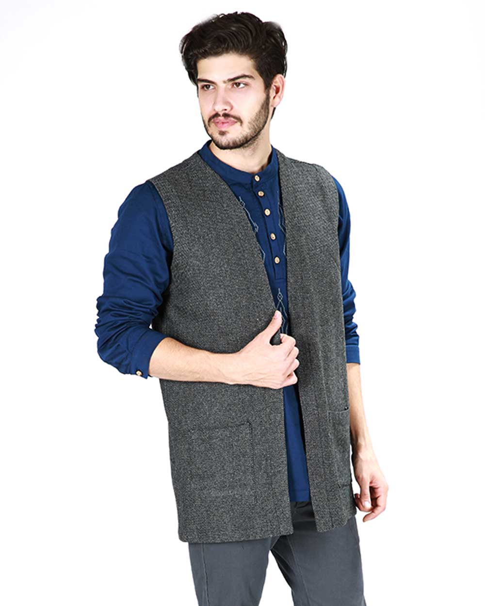 جلیقه مردانه زیتون