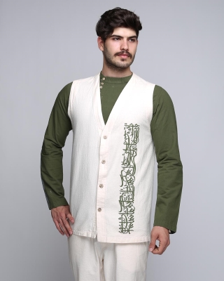 جلیقه یکرو کوتاه مردانه(چاپدار)