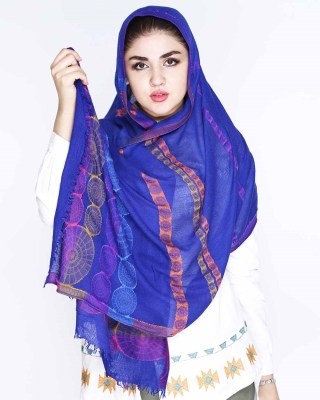 شال طرحدار ویسکوز