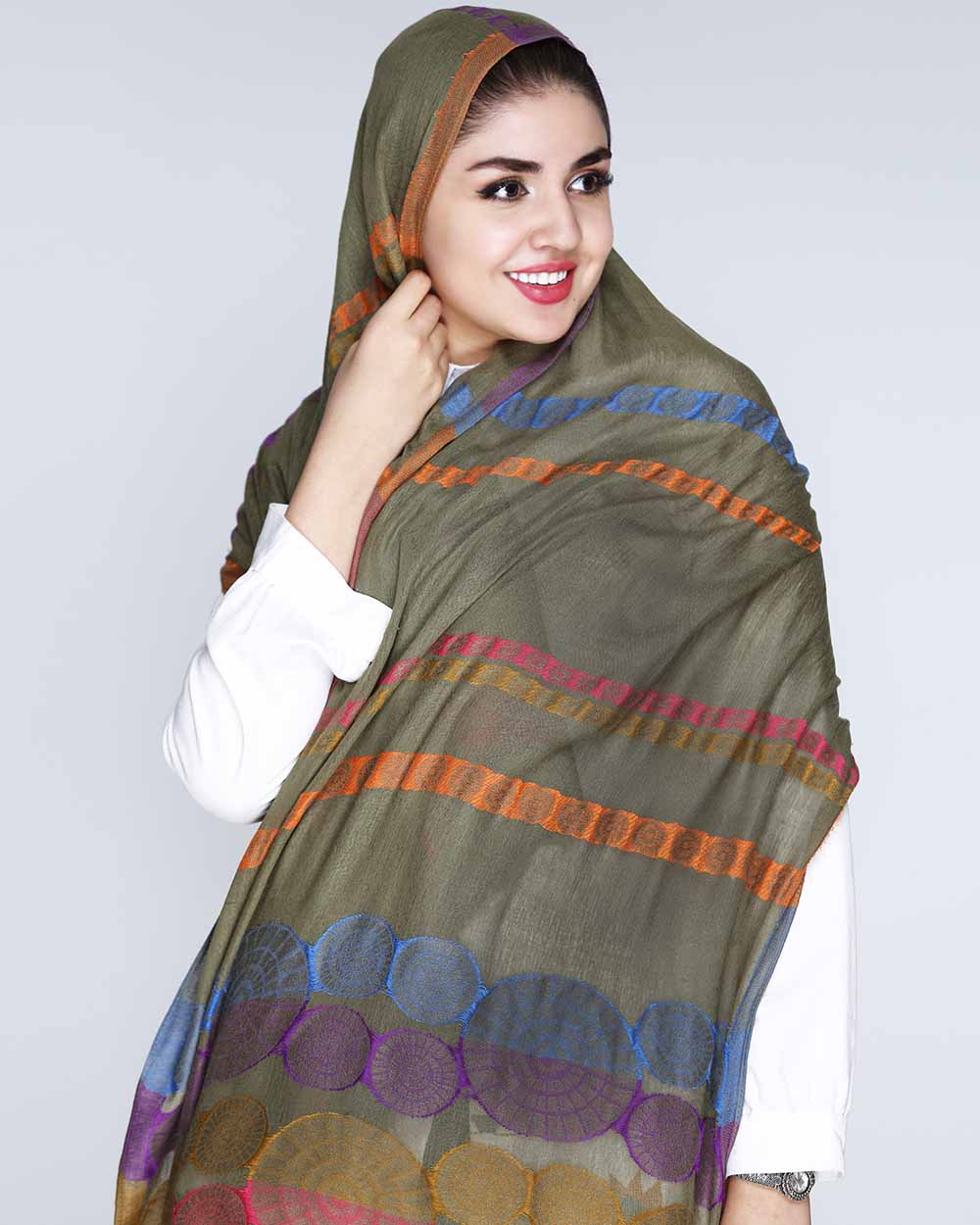 شال طرحدار ویسکوز