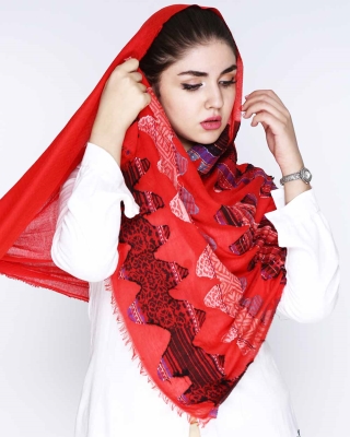 شال طرحدار ویسکوز