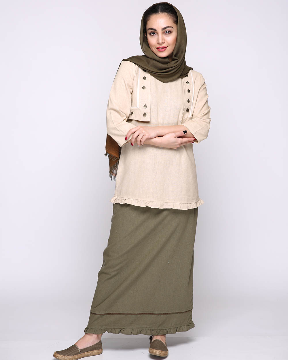 ست تونیک و دامن آینه