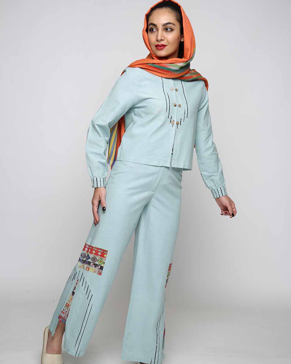 بلوز شلوار ثمین