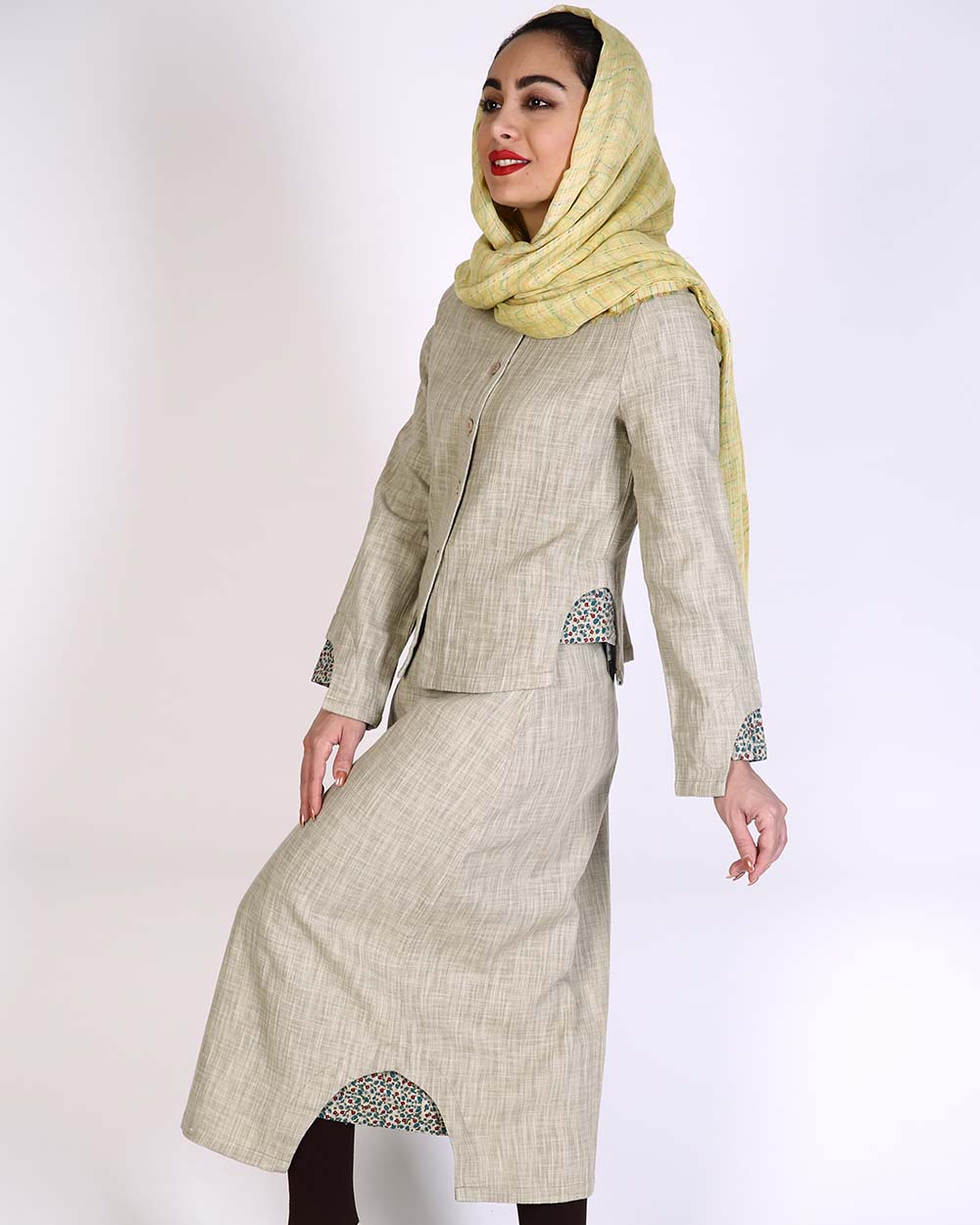 بلوز دامن گل پوش