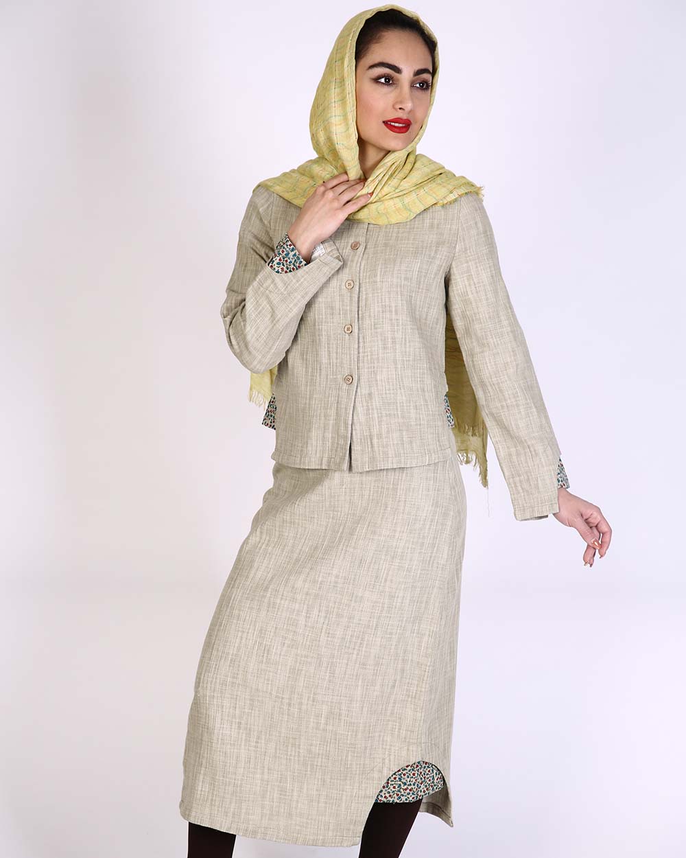 بلوز دامن گل پوش