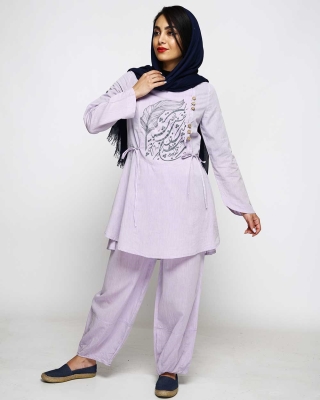 تونیک شلوار پر