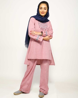 تونیک شلوار ماهگون