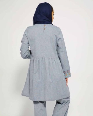 تونیک شلوار ماهگون