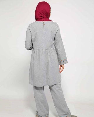 تونیک شلوار ماهگون