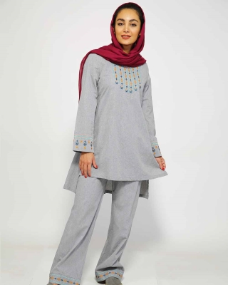 تونیک شلوار ماهگون