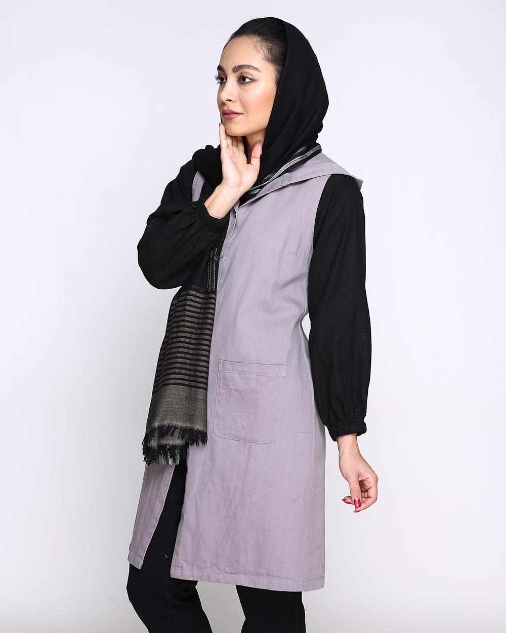 جلیقه کلاهدار ساناز