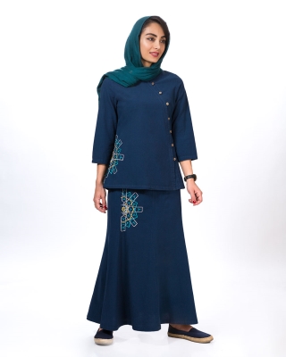 بلوز دامن ضلع