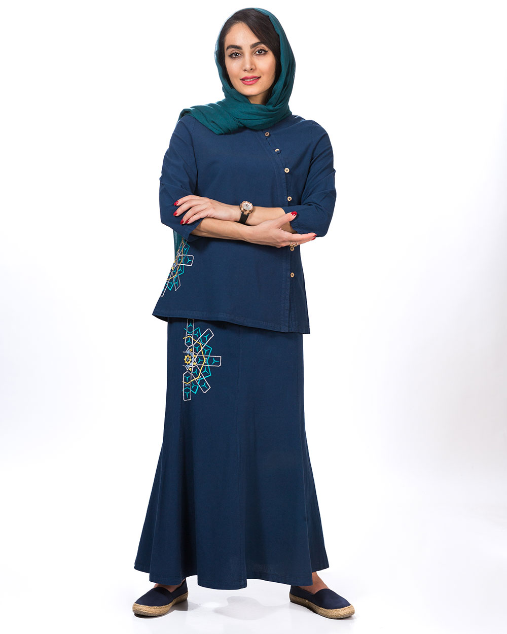 بلوز دامن ضلع