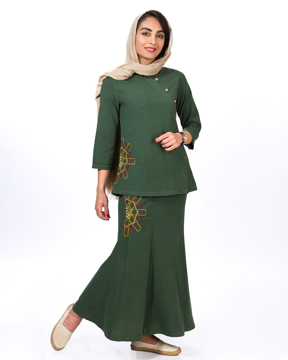 بلوز دامن ضلع