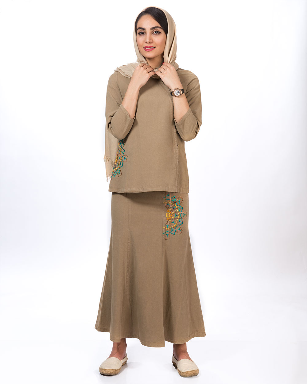 بلوز دامن ضلع