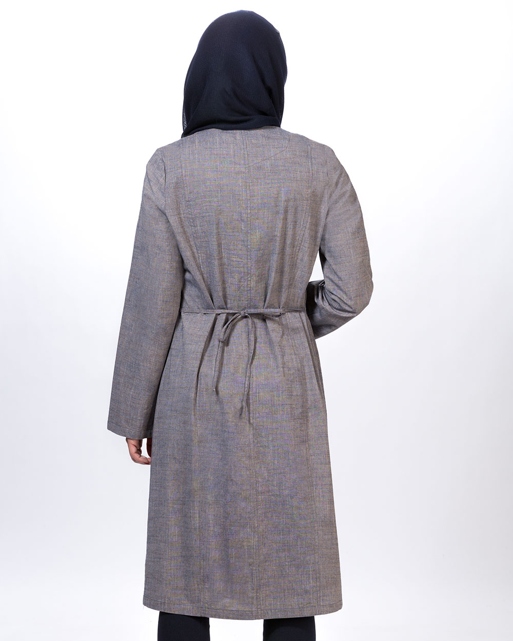 مانتو جلو چین دار