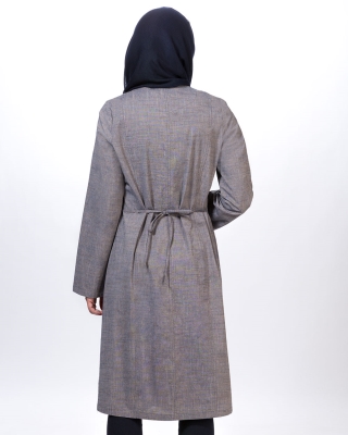 مانتو جلو چین دار