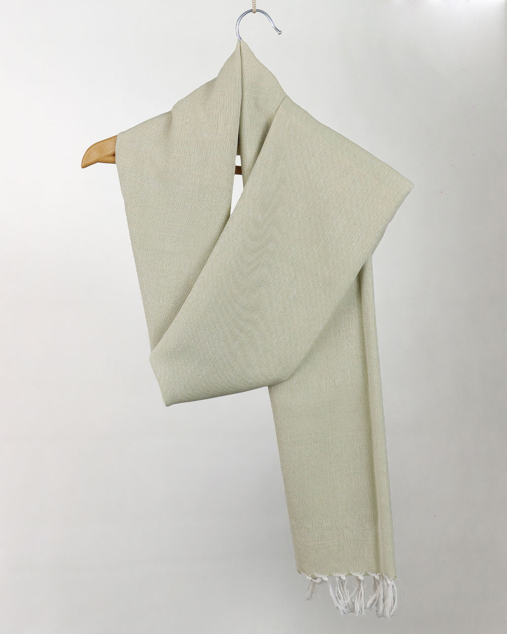 شال دستبافت تمام پنبه