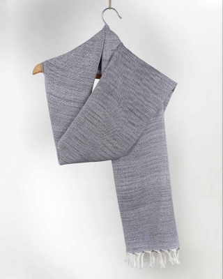 شال دستبافت تمام پنبه