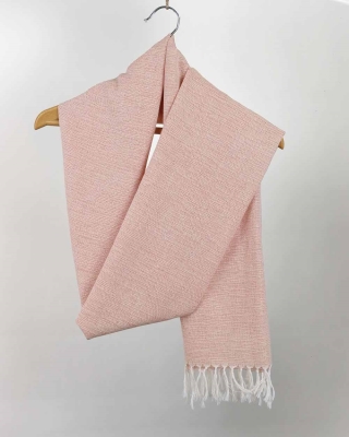 شال دستبافت تمام پنبه