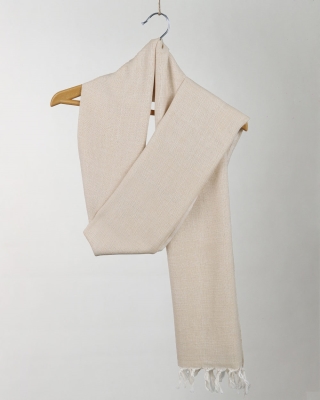 شال دستبافت تمام پنبه