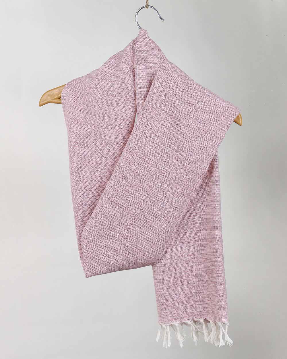 شال دستبافت تمام پنبه