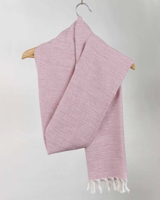 شال دستبافت تمام پنبه