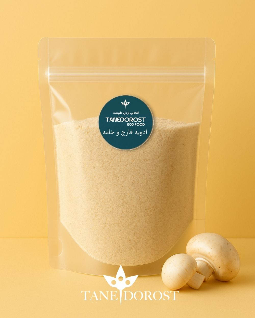 پودر قارچ و خامه