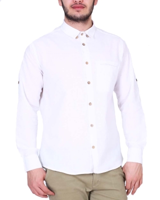 پیراهن یقه دگمه دار