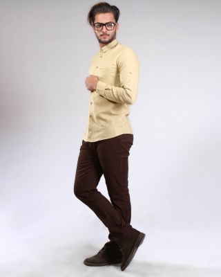 پیراهن یقه دگمه دار