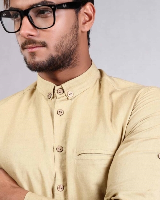 پیراهن یقه دگمه دار