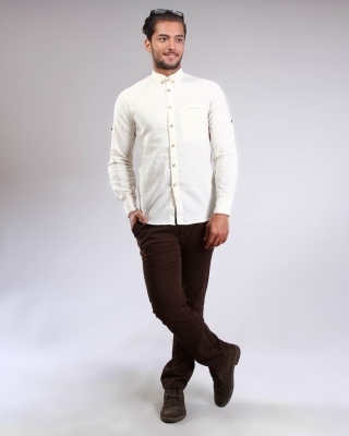 پیراهن یقه دگمه دار