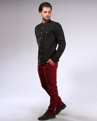 پیراهن فرنگی لینن